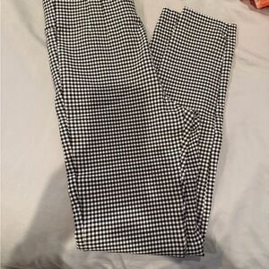 Zara Men's Black and White Check Pants